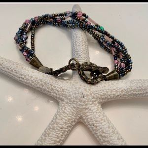 Premier Designs Bracelet Purple mini beads rare vintage